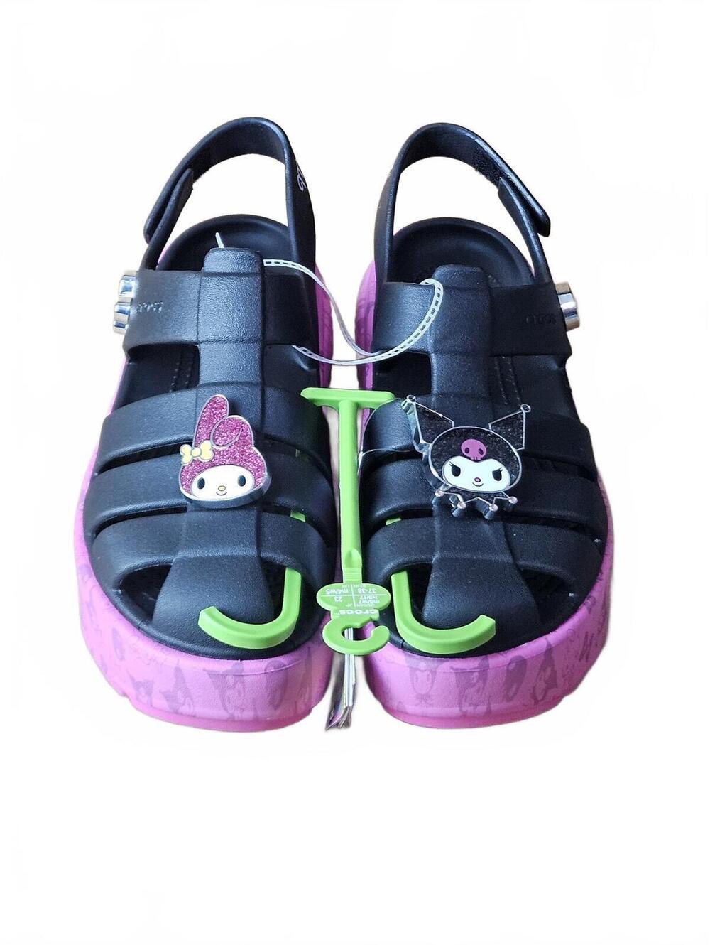 Crocs Women's Sanrio My Melody/Kuromi Stomp Platform Sandals Womens Size 7
